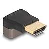 Delock HDMI adapter apa - anya 90 felfelé néző csatlakozódugóval 8K 60 Hz szürke fém