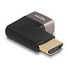 Delock HDMI adapter apa - anya 90 jobbra hajlítva 8K 60 Hz szürke fém