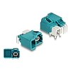 Delock HDMTD szimpla + Táptűs (Powerpin) apa hajlított PCB