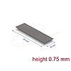 Delock Hővezető párna 70 x 20 x 0,75 mm M.2 modulokhoz 3,0 W/mK
