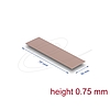 Delock Hővezető párna 70 x 20 x 0,75 mm M.2 modulokhoz 3,0 W/mK nem szilikon anyagú