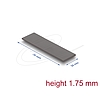 Delock Hővezető párna 70 x 20 x 1,75 mm M.2 modulokhoz 3,0 W/mK