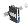 Delock Ipari Gigabit Ethernet Elosztó 5 port RJ45 DIN sínhez