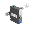 Delock Ipari Gigabit Ethernet Elosztó 8 port RJ45 DIN sínhez