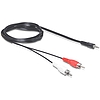 Delock kábel, audio DC jack 3.5 mm apa > 2 x RCA apa, 5 m (84212)