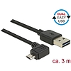 Delock Kábel, EASY-USB 2.0-s A-típusú csatlakozódugó > EASY-USB 2.0-s Micro-B típusú csatlakozódugó, (83854)