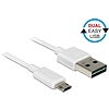 Delock Kábel, EASY-USB 2.0-s A-típusú csatlakozódugó > EASY-USB 2.0-s Micro-B típusú csatlakozódugó, (84805)