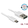 Delock Kábel, EASY-USB 2.0-s A-típusú csatlakozódugó > EASY-USB 2.0-s Micro-B típusú csatlakozódugó, (84807)