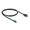 Delock Kábel HSD Z anya - A-típusú USB 2.0 anya 1 m