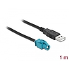 Delock Kábel HSD Z hüvely - A-típusú USB 2.0 apa 1 m (90503)