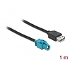 Delock Kábel HSD Z hüvely - A-típusú USB 2.0 hüvely 1 m (90502)