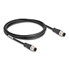 Delock Kábel M12 A kódolt 8 tűs apa - apa PVC 2 m
