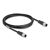 Delock Kábel M12 D kódolt 4 tűs apa - apa PVC 2 m