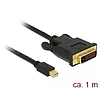 Delock Kábel mini Displayport 1.1 dugó > DVI 24+1 dugó 1 m (83988)
