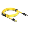 Delock kábel RJ45 dugó Cat.6-Mini I/O 8 tűs D-alakú 2-es típusú dugó 2 m sárga