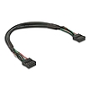 Delock Kábel USB 2.0-s csatlakozóhüvellyel, 2,54 mm, 10 tű - USB 2.0-s csatlakozóhüvellyel, 2,54 mm, 10 tű, 25 cm