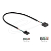 Delock Kábel USB 2.0-s csatlakozóhüvellyel, 2,54 mm, 4 tű a USB 2.0-s csatlakozóhüvellyel, 2,54 mm, 10 tű, 30 cm
