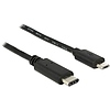 Delock Kábel USB C típus 2.0 dugó > USB 2.0 Micro-B típusú dugó 1 m fekete (83602)