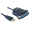 Delock Kábel USB-Nyomtató Adapter Kábel 0,8 m (82001)