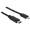 Delock Kábel USB Type-C 2.0 dugó > USB 2.0 Micro-B típusú dugó 0,5 m fekete (83333)