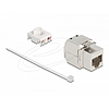 Delock Keystone modul RJ45 aljzat az LSA Cat.8.1-hez fémretesszel, szerszám nélkül