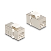 Delock Keystone modul, RJ45-aljzat - RJ45-aljzat, Cat.6 FTP