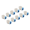 Delock Keystone Modul RJ45 anya - LSA Cat.6A eszközmentes kék 10 db-os szett