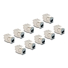 Delock Keystone Modul RJ45 anya - LSA Cat.6A eszközmentes szürke 10 db-os szett