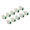 Delock Keystone Modul RJ45 anya - LSA Cat.6A eszközmentes zöld 10 db-os szett