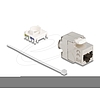 Delock Keystone modul, vékony / rövid RJ45 jack - LSA Cat.6A árnyékolt 180 szerszámmentes csatlakozó