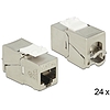 Delock Keystone Module RJ45 jack> LSA Cat.6A STP kompakt 24 darab (86479)