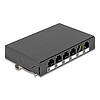 Delock Keystone üres panel, 6 portos, 0,5U, fekete (90628)