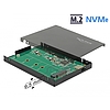 Delock Külso 2.5 doboz M.2 NVMe PCIe SSD-hez, mely USB 3.1 Gen 2 USB Type-C (42609)