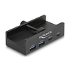 Delock Külső USB 5 Gbps 4 Port Hubon keresztül 2 x A-típusú USB és 2 x USB Type-C -k záró csavarmenettel