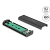 Delock Külső USB Type-C 20 Gbps kombinált ház M.2 NVMe PCIe vagy SATA SSD eszközhöz - szerszám mentes