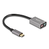 Delock Külső USB Type-C csatlakozójú hangkártya 2 x 3,5 mm sztereo jack Plug & Play audio adapterrel