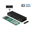 Delock Külső USB Type-C kombinált ház M.2 NVMe PCIe vagy SATA SSD eszközhöz