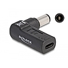 Delock Laptop töltőkábel adapter USB Type-C anya - Dell 7,4 x 5,0 mm apa 90 fokban hajlított (60008)