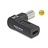 Delock Laptop töltőkábel adapter USB Type-C anya - IBM 7,9 x 5,5 mm apa 90 fokban hajlított (60012)