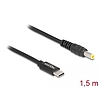 Delock Laptop töltőkábel USB Type-C apa - 5,5 x 2,5 mm apa (87978)