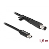 Delock Laptop töltőkábel USB Type-C apa - HP 7,4 x 5,0 mm apa (87972)