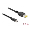 Delock Laptop töltőkábel USB Type-C apa - Lenovo 11,0 x 4,5 mm apa (87970)