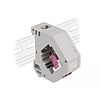 Delock Lila DIN sín adapter Keystone LC Duplex anyával (87195)