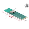 Delock M.2 M kulcs 1 x OCuLink SFF-8612 átalakítóhoz