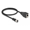 Delock M12 adapter kábel D-kódolt 4 tűs anya - RJ45 anya 50 cm