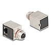 Delock M12 adapter X-kódú 8 tűs anya - RJ45 anya Cat.6A STP borított 90 -ban hajlított