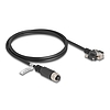 Delock M12 kábel A-kódú 8 tűs anya - RJ45 apa csavarokkal Cat.5e FTP 1 m hosszú fekete