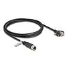 Delock M12 kábel A-kódú 8 tűs anya - RJ45 apa csavarokkal Cat.5e FTP 2 m hosszú fekete