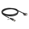 Delock M12 kábel X-kódú 8 tűs anya - RJ45 apa csavarokkal Cat.6A S/FTP 2 m hosszú fekete