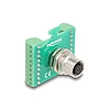 Delock M12 transzfer modul adapter 17 tűs A-kódú anya - 18 tűs sorkapocs installáláshoz